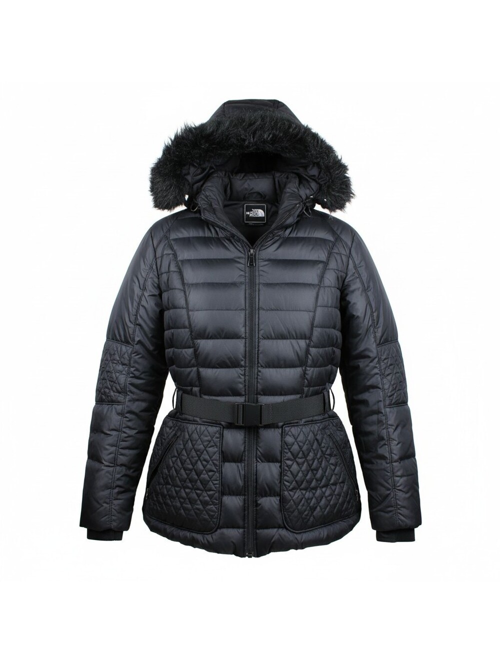 The North Face Womens Parkina Puffer Jacket Size XL Grey 600 Goose Down Coat